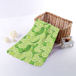 Green Lime Pattern Print Towel