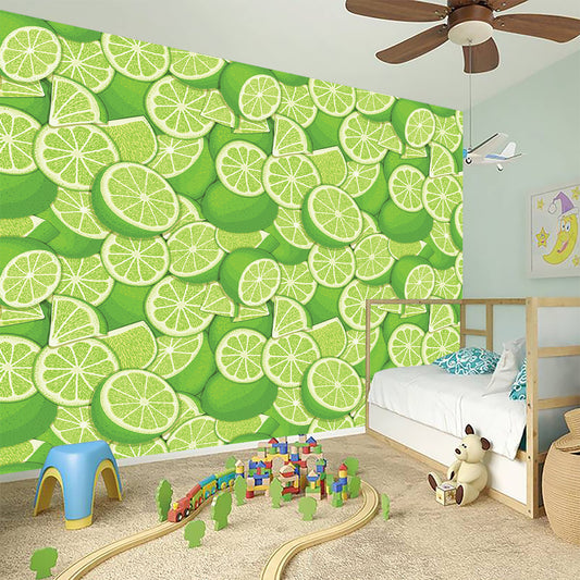 Green Lime Pattern Print Wall Sticker