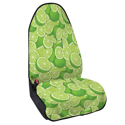 Green Lime Pattern Print Waterproof Car Seat Cover