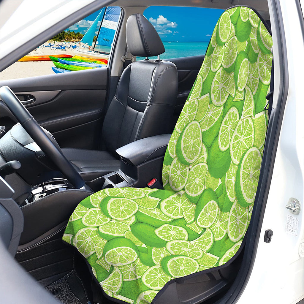 Green Lime Pattern Print Waterproof Car Seat Cover