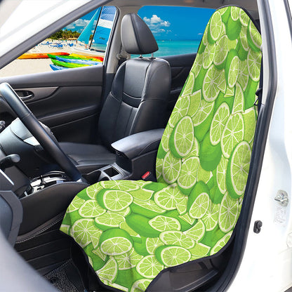 Green Lime Pattern Print Waterproof Car Seat Cover