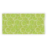 Green Lime Slices Pattern Print Beach Towel