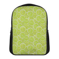 Green Lime Slices Pattern Print Casual Backpack