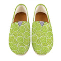 Green Lime Slices Pattern Print Casual Shoes