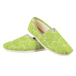 Green Lime Slices Pattern Print Casual Shoes