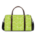 Green Lime Slices Pattern Print Duffel Bag