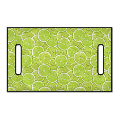 Green Lime Slices Pattern Print Golf Cart Seat Cover