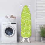 Green Lime Slices Pattern Print Ironing Board Cover