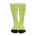 Green Lime Slices Pattern Print Long Socks