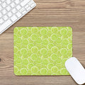 Green Lime Slices Pattern Print Mouse Pad