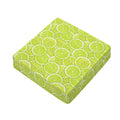 Green Lime Slices Pattern Print Outdoor Seat Cushion Cover