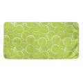 Green Lime Slices Pattern Print Towel