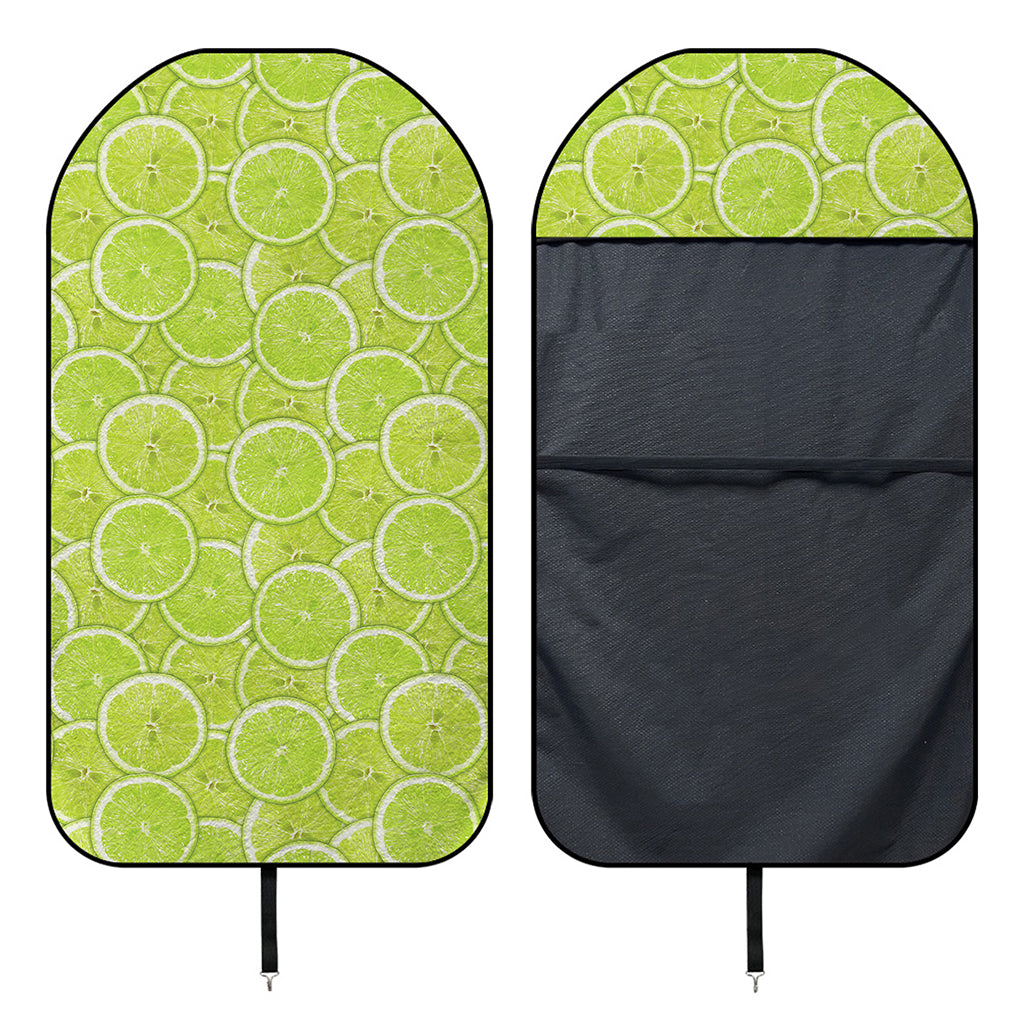 Green Lime Slices Pattern Print Waterproof Car Seat Cover
