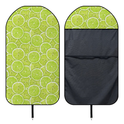 Green Lime Slices Pattern Print Waterproof Car Seat Cover