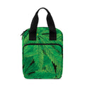 Green Marijuana Leaf Print Bible Tote Bag