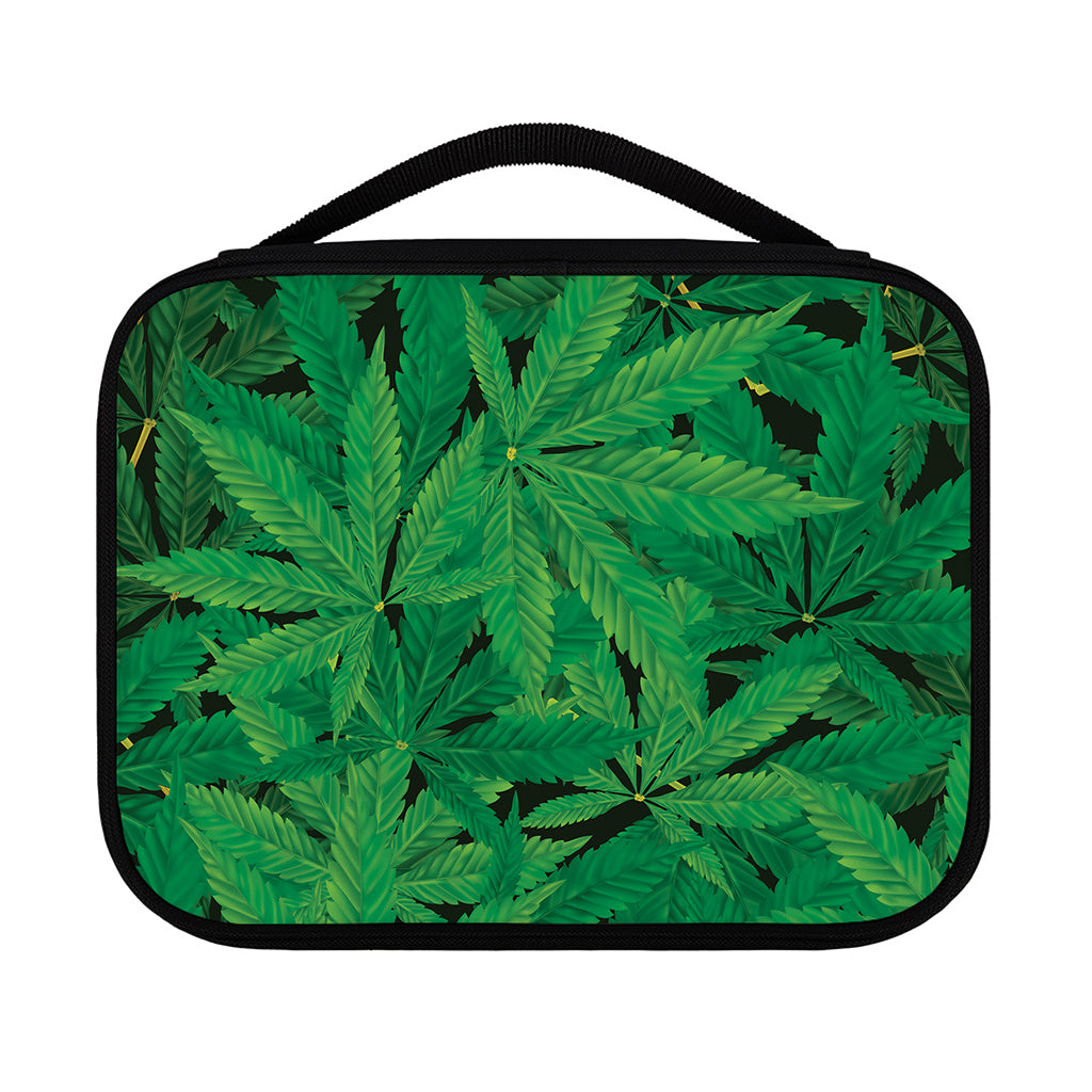 Green Marijuana Leaf Print Classic Bible Case