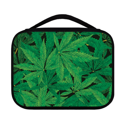 Green Marijuana Leaf Print Classic Bible Case
