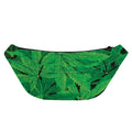 Green Marijuana Leaf Print Fanny Pack