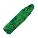 Green Marijuana Leaf Print Ironing Board Cover