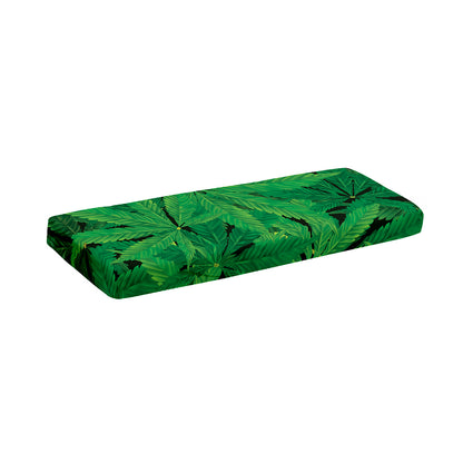 Green Marijuana Leaf Print Piano Keyboard Cover