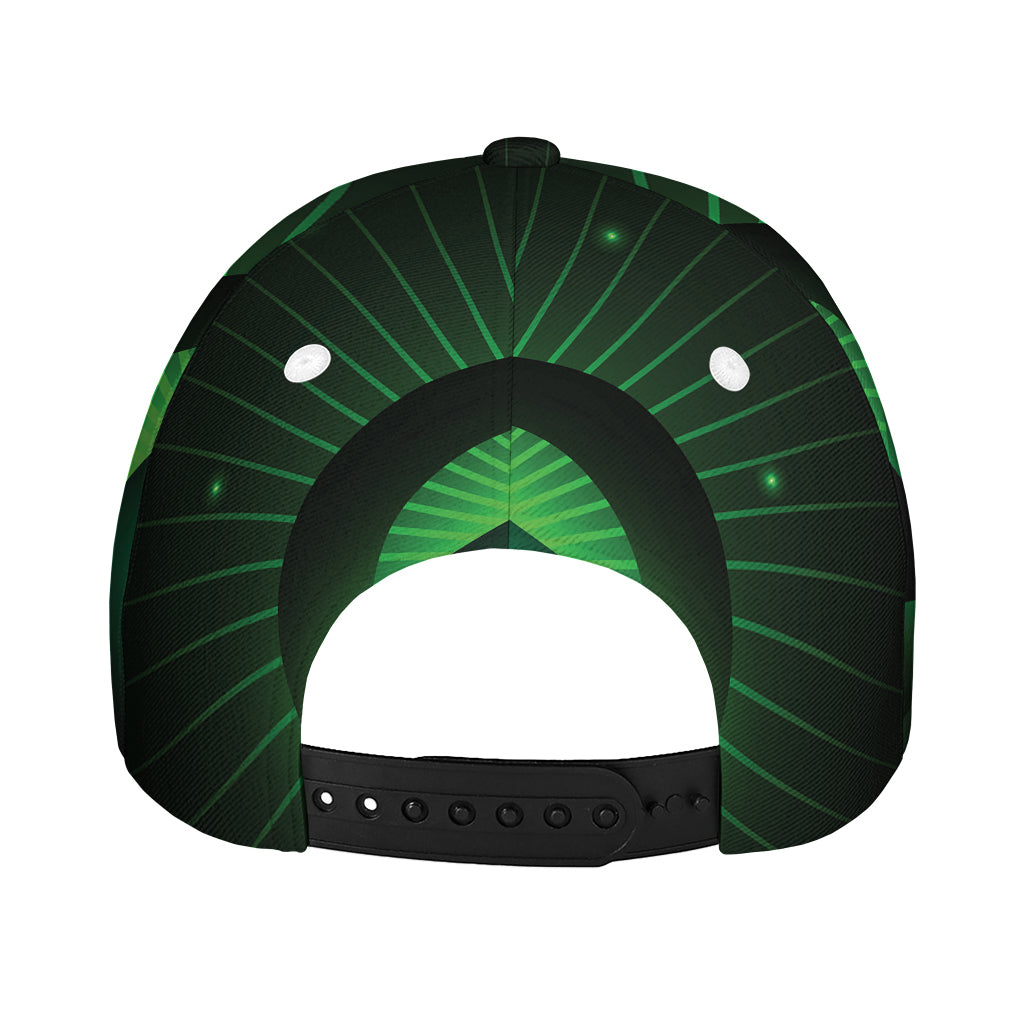 Green Masonic Eye Print Baseball Cap