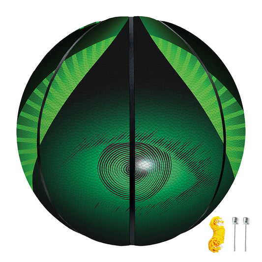 Green Masonic Eye Print Basketball