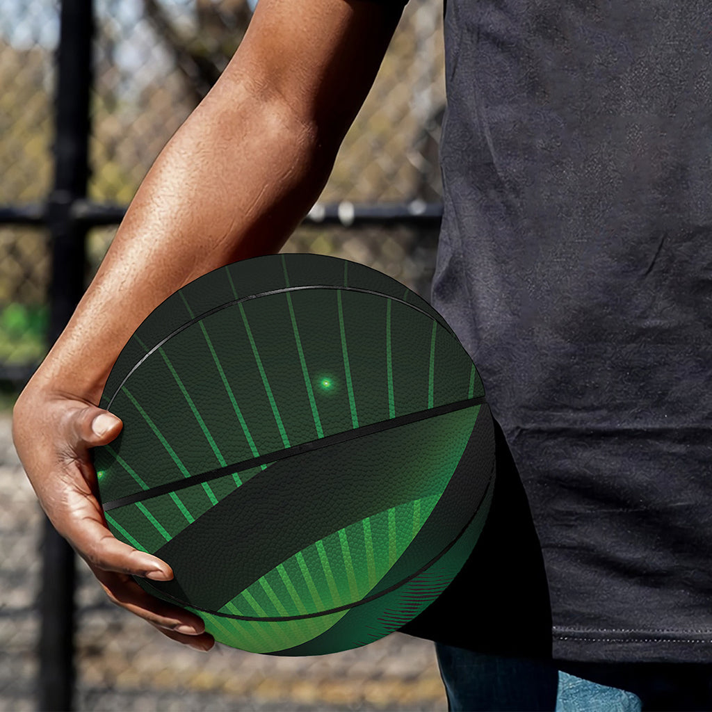 Green Masonic Eye Print Basketball