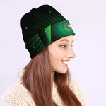 Green Masonic Eye Print Beanie