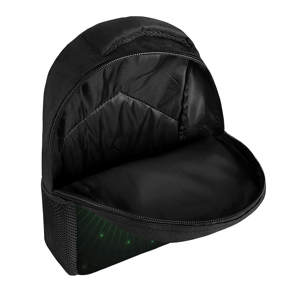 Green Masonic Eye Print Casual Backpack