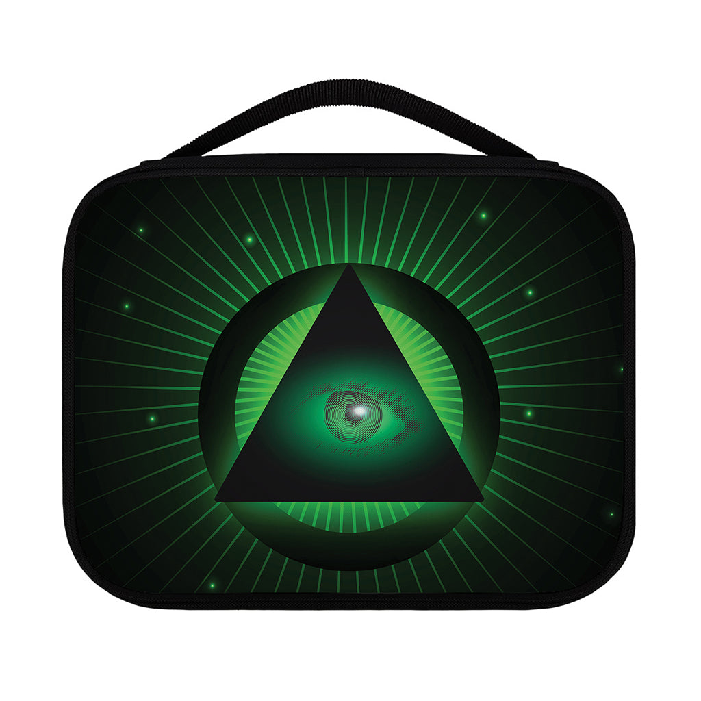 Green Masonic Eye Print Classic Bible Case