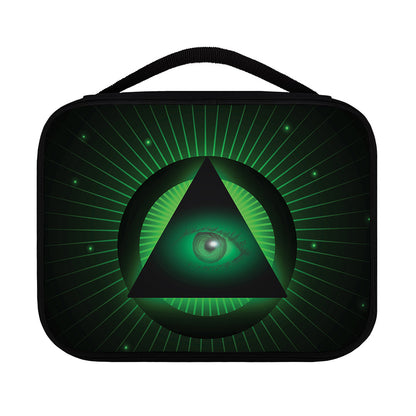 Green Masonic Eye Print Classic Bible Case