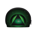 Green Masonic Eye Print Coin Purse