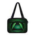 Green Masonic Eye Print Double Strap Bible Bag