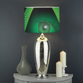 Green Masonic Eye Print Drum Lamp Shade