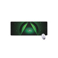 Green Masonic Eye Print Extended Mouse Pad
