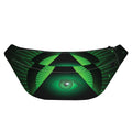 Green Masonic Eye Print Fanny Pack