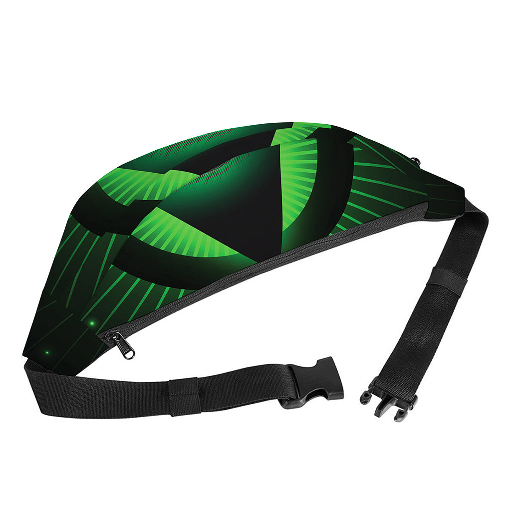 Green Masonic Eye Print Fanny Pack