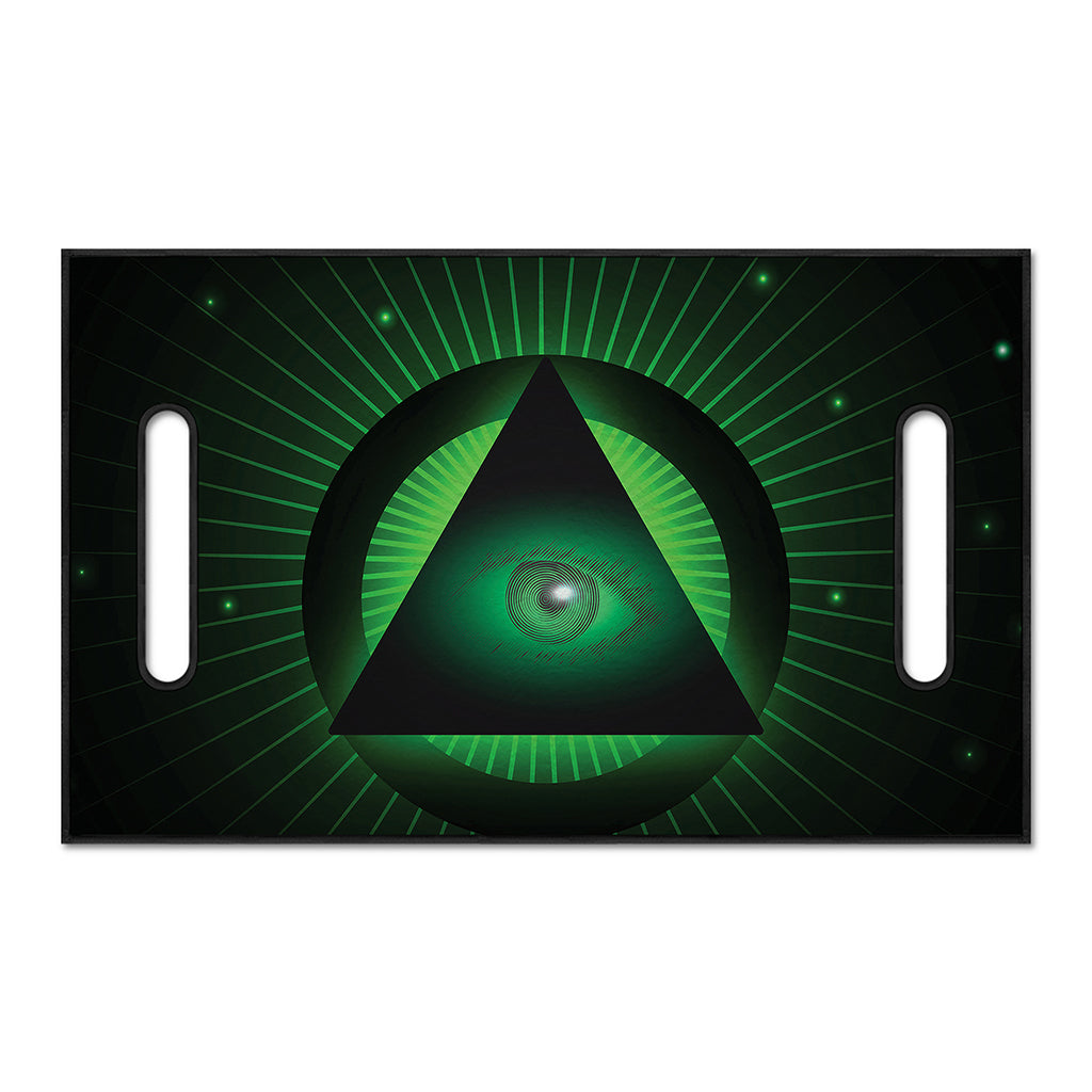 Green Masonic Eye Print Golf Cart Seat Cover