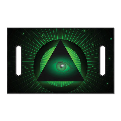 Green Masonic Eye Print Golf Cart Seat Cover