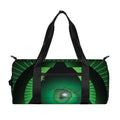 Green Masonic Eye Print Gym Bag