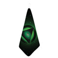 Green Masonic Eye Print Hand Towel