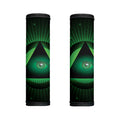 Green Masonic Eye Print Handle Covers