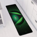 Green Masonic Eye Print Long Kitchen Mat