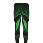 Green Masonic Eye Print Men's leggings