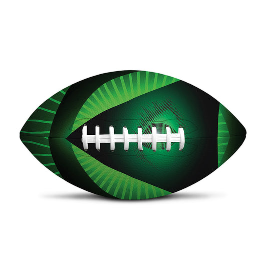 Green Masonic Eye Print Rugby Ball