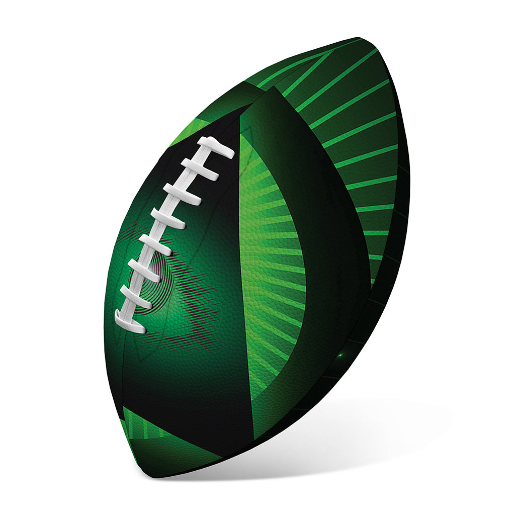 Green Masonic Eye Print Rugby Ball
