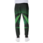 Green Masonic Eye Print Scuba Joggers