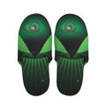 Green Masonic Eye Print Slippers