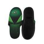 Green Masonic Eye Print Slippers