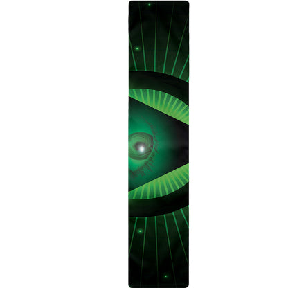 Green Masonic Eye Print Table Runner